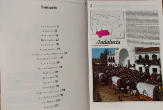 Libro con ilutraciones Cocina de España