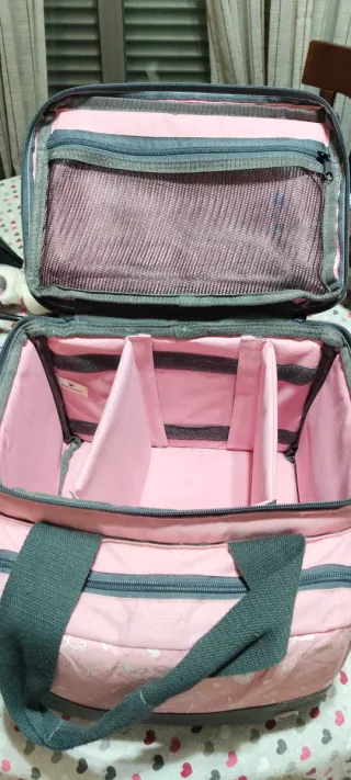 Maletín Enfermería Rosa y Gris