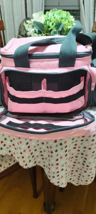 Maletín Enfermería Rosa y Gris