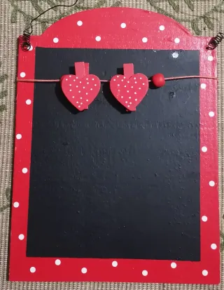 Tablas decorativas corazón (2 unidades)