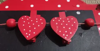 Tablas decorativas corazón (2 unidades)
