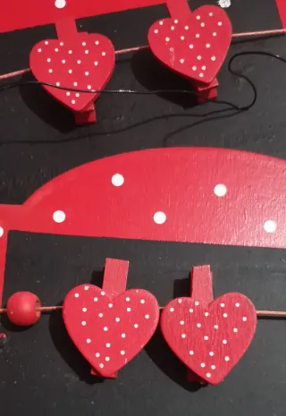 Tablas decorativas corazón (2 unidades)