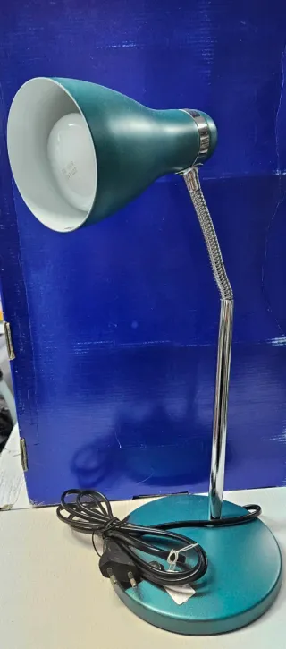 Flexo LED Metálico Verde y Plateado