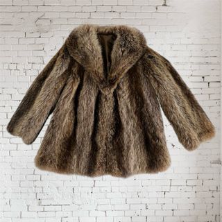 Abrigo de zorro auténtico