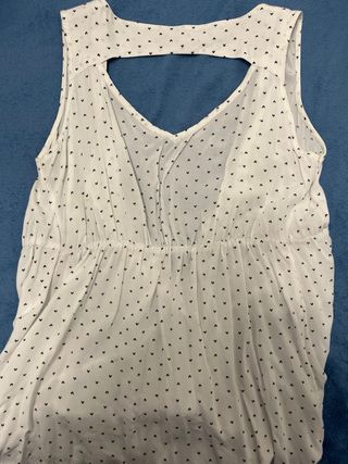 Camicia premaman Kiabi con stampa cuori taglia M