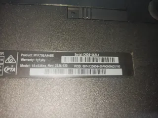 Portátil HP Negro/Gris