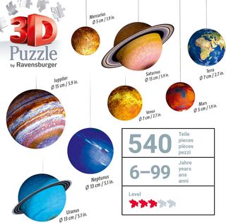 Ravensburger - Puzzle 3D Adultos Sistema Solar | P