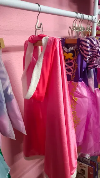 Capas Princesas Aterciopelada Rosa