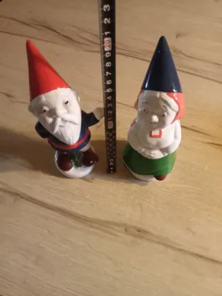 Coppia di Gnomi Vintage in Ceramica