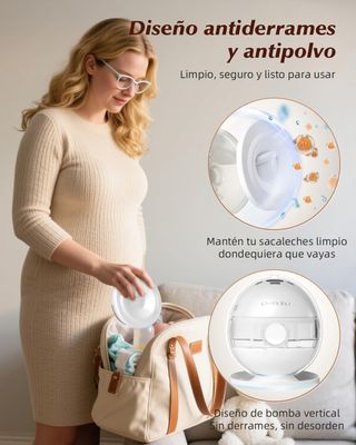 Sacaleches Eléctrico Doble KISSBOBO Blanco