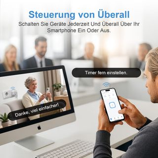 SURFOU Enchufe Inteligente WiFi 2.4GHz, Smart Plug