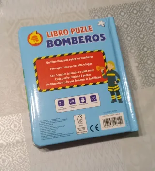 Libro puzle vehículos y bomberos