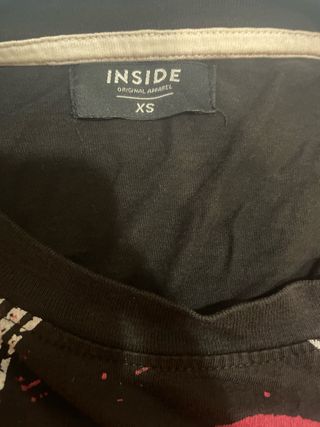 Camiseta Inside Manga Larga Negra