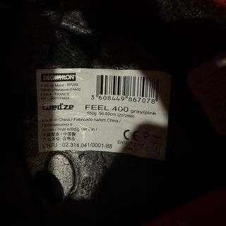 Casco de esquí Wed'ze gris y rosa 56-59cm talla M