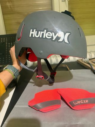 Casco de esquí Wed'ze gris y rosa 56-59cm talla M