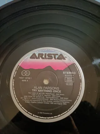 Vinilo LP Alan Parsons Try Anything Once 1993