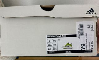 Zapatillas Adidas OWNTHEGAME 3.0. Talla 38.5