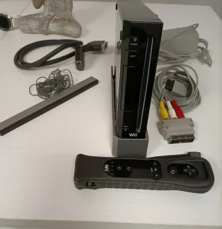Consola Nintendo Wii Negra Completa