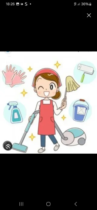 chica de limpieza