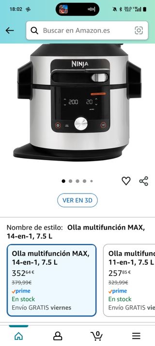 Robot de cocina Ninja Foodi Max 14 en 1 en 1