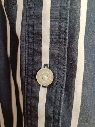 Camisa Tommy Hilfiger Rayas Azul Marino Talla S