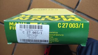 Filtro Aire MANN C27 003 Mitsubishi-Peugeot