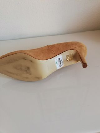 Zapatos de ante camel talla 40 sin estrenar