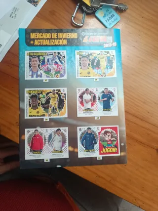 Colección cromos Liga 2018-19 Mercado Invierno