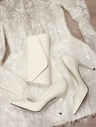 Vestido Novia Corto Encaje Manga Larga