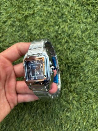 Reloj Cartier Esfera Azul Acero