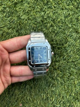 Reloj Cartier Esfera Azul Acero