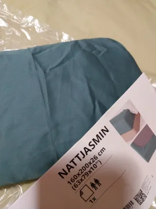Sábana bajera IKEA NATTJASMIN Teal