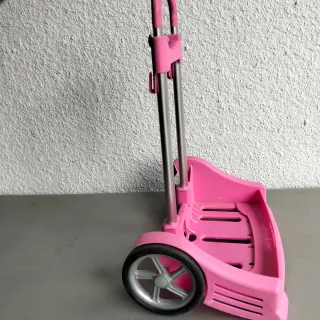 Carro portamochilas plegable morado o rosa