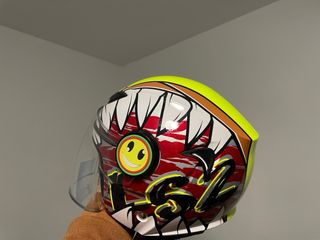 Casco Moto Infantil Diseño Tiburón