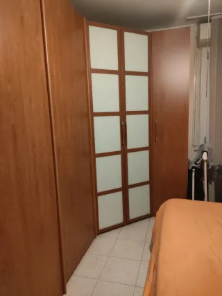Cabina armadio angolare legno e vetro 600€ tratt.