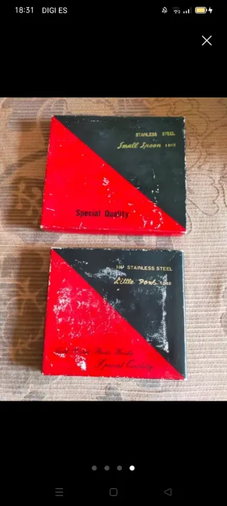 Cubiertos japoneses de acero inoxidable