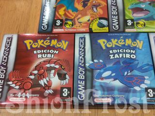 5 Cajas METALIZADAS Pokémon Game Boy Advance