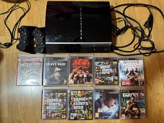 Consola PS3 Fat + 2 Mandos + 9 Juegos