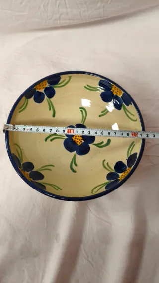 Ensaladera flores azules 21.5cm oferta Eva M.