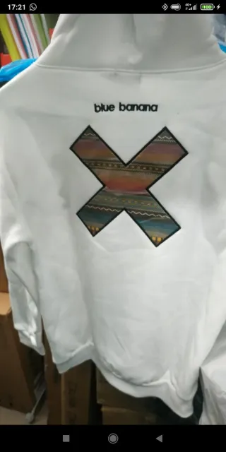 Sudadera Blue Banana Blanca