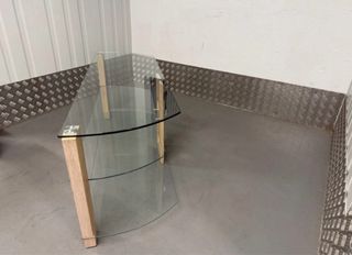 Mesa TV Cristal y Madera