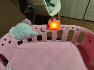 Cuna Nenuco Rosa con Osito y Estrella