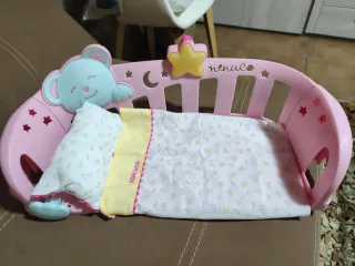 Cuna Nenuco Rosa con Osito y Estrella