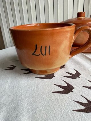 Set colazione terracotta vintage