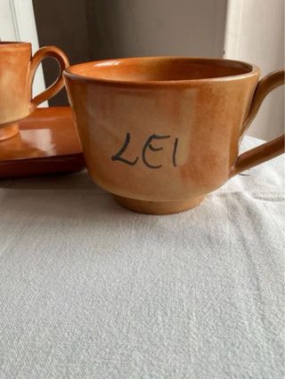 Set colazione terracotta vintage