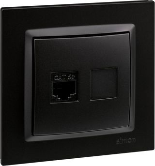 SIMON - Toma RJ45 Cat 5e, Enchufe de Empotrar, Con