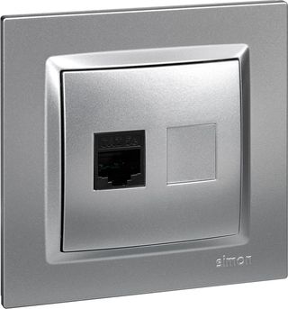 SIMON - Toma RJ45 Cat 5e, Enchufe de Empotrar, Con