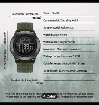 Reloj Digital Deportivo Caja Metálica Nuevo