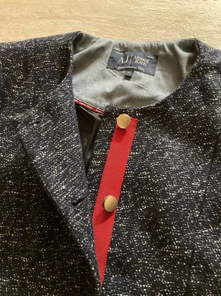 Giacca Armani Jeans blu e rossa