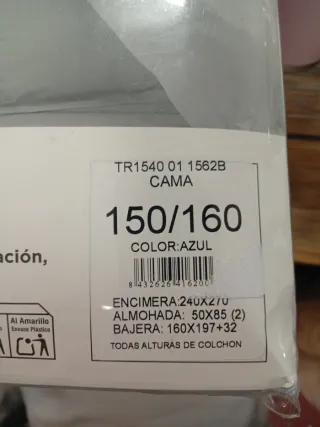 Set lenzuola Burrito Bianco Chiaro di Luna